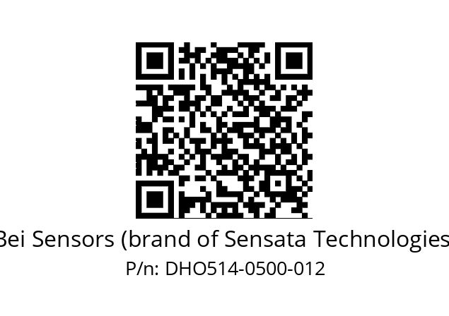  DHO5_14//RG52//00500//G2R// Bei Sensors (brand of Sensata Technologies) DHO514-0500-012