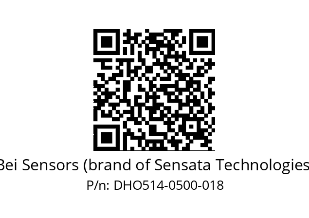  DHO5_14//RP59//00500//G8R//--DD-- Bei Sensors (brand of Sensata Technologies) DHO514-0500-018