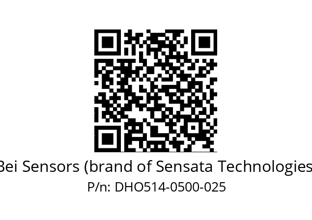  DHO5_14//RG28//00500//G8R//--DD-- Bei Sensors (brand of Sensata Technologies) DHO514-0500-025