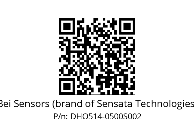  DHO5S14/OM/RP59//00500//G6R//--DK-- Bei Sensors (brand of Sensata Technologies) DHO514-0500S002