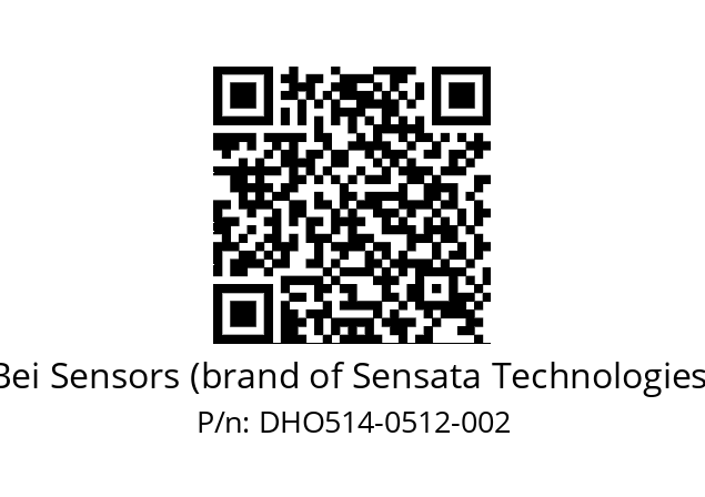  DHO5_14//RG59//00512//G6R//--DD-- Bei Sensors (brand of Sensata Technologies) DHO514-0512-002