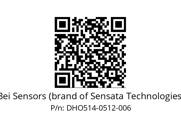  DHO5_14//RG59//00512//G3R020//--DD-- Bei Sensors (brand of Sensata Technologies) DHO514-0512-006