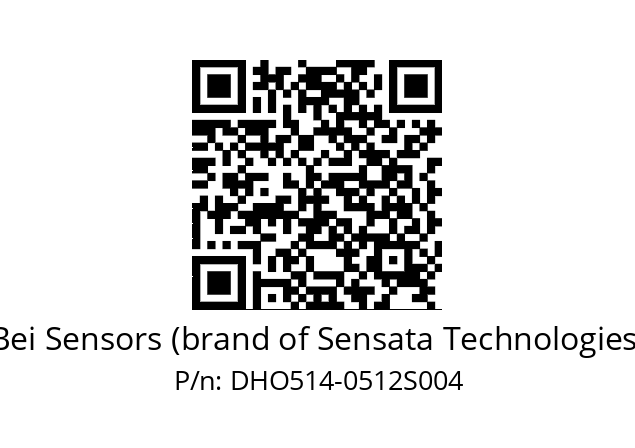  DHO5S14//RG59//00512//G3R005/0B/--DD-- Bei Sensors (brand of Sensata Technologies) DHO514-0512S004