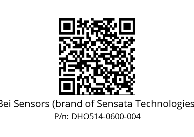  DHO5_14//RG59//00600//G3R020//--DD-- Bei Sensors (brand of Sensata Technologies) DHO514-0600-004