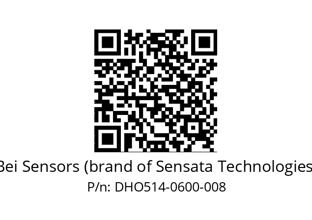  DHO5_14//RG59//00600//G3R050//--DD-- Bei Sensors (brand of Sensata Technologies) DHO514-0600-008