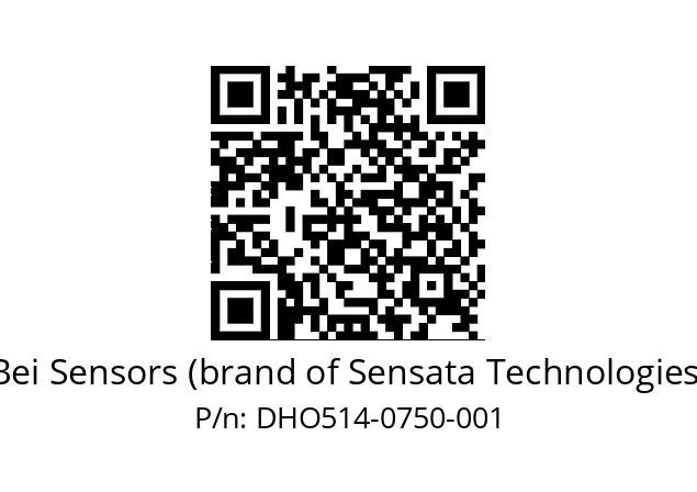  DHO5_14//2G29//00750//G3R020//--DD-- Bei Sensors (brand of Sensata Technologies) DHO514-0750-001