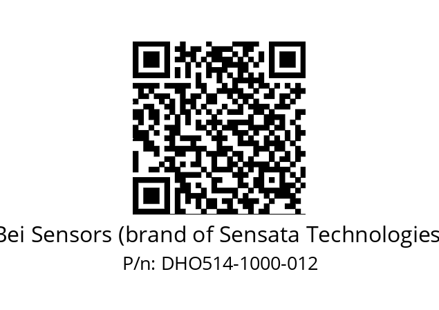  DHO5_14//RG29//01000//G8R//--DD-- Bei Sensors (brand of Sensata Technologies) DHO514-1000-012