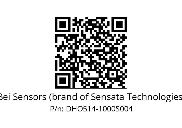  DHO5S14/OM/RG29//01000//G6R// Bei Sensors (brand of Sensata Technologies) DHO514-1000S004