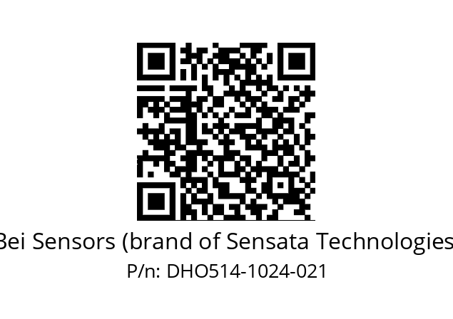  DHO5_14//RG29//01024//G3R010//--DD-- Bei Sensors (brand of Sensata Technologies) DHO514-1024-021