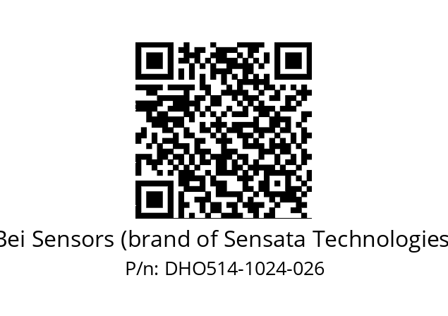  DHO5_14//RG59//01024//G3R010//--DD-- Bei Sensors (brand of Sensata Technologies) DHO514-1024-026