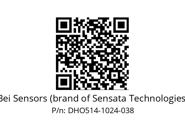  DHO5_14//RG29//01024//G8R//--DD-- Bei Sensors (brand of Sensata Technologies) DHO514-1024-038