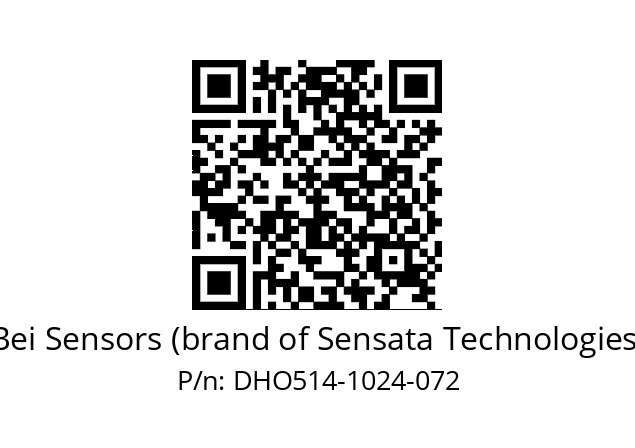  DHO5_14//RG59//01024//G3R030//--DD-- Bei Sensors (brand of Sensata Technologies) DHO514-1024-072