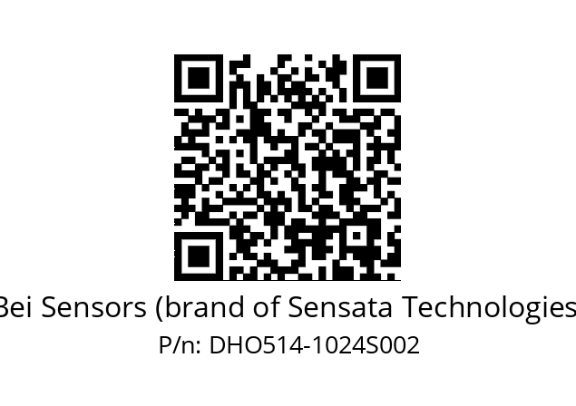  DHO5S14//RP29//01024//G3R003/0B/--DD-- Bei Sensors (brand of Sensata Technologies) DHO514-1024S002