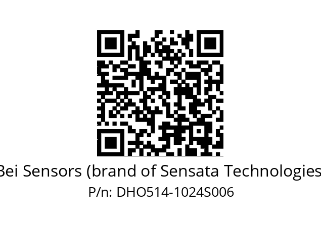  DHO5S14//2G29//01024//G3R007/0L/--DD-- Bei Sensors (brand of Sensata Technologies) DHO514-1024S006