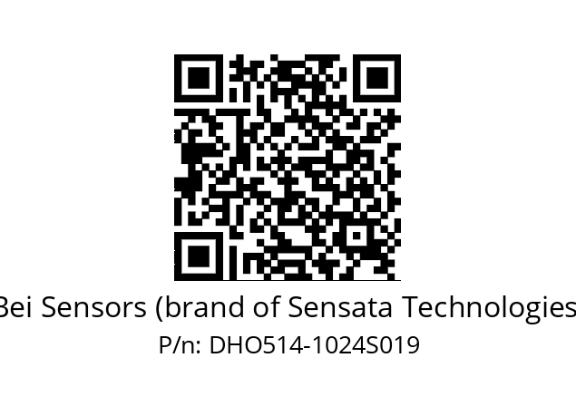  DHO5S14//RG59//01024//G3R020/0E/--DD-- Bei Sensors (brand of Sensata Technologies) DHO514-1024S019