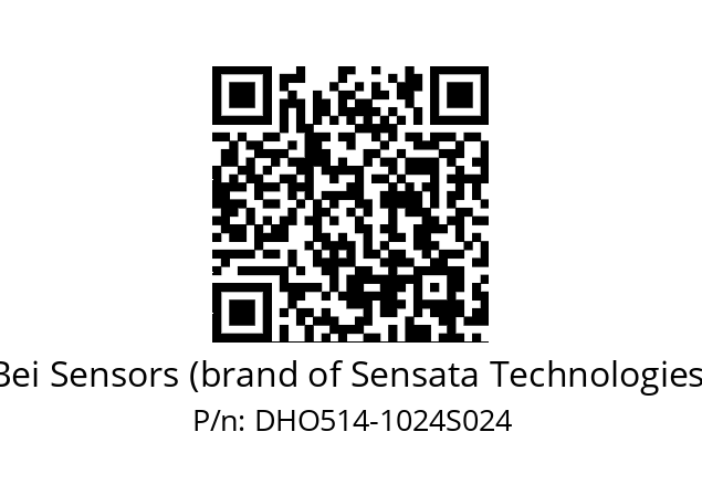  DHO5S14//2G29//01024//G3R015/0B/--DD-- Bei Sensors (brand of Sensata Technologies) DHO514-1024S024