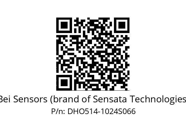  DHO5S14/HT/RG59//01024//G3R010/0B/--DG-- Bei Sensors (brand of Sensata Technologies) DHO514-1024S066