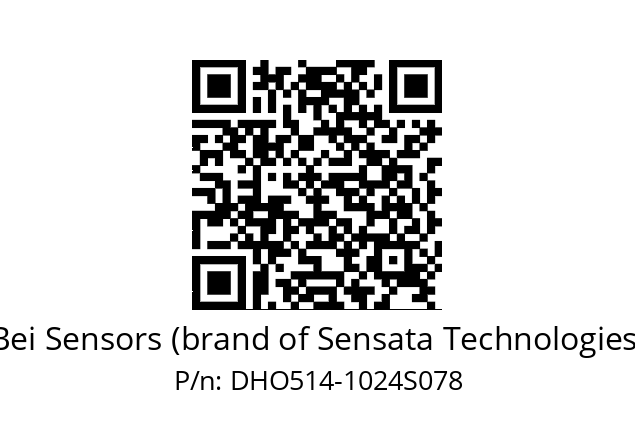  DHO5S14//RG59//01024//G3R004/0B/--DD-- Bei Sensors (brand of Sensata Technologies) DHO514-1024S078