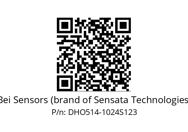  DHO5S14//2G29//01024//G3R030/0L/--DD-- Bei Sensors (brand of Sensata Technologies) DHO514-1024S123