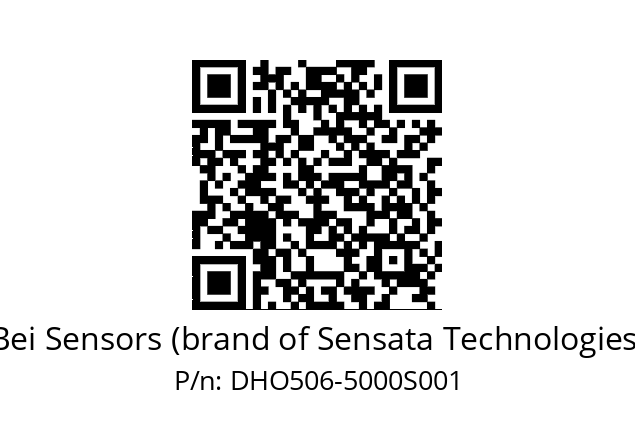  DHO5S06//RP27//05000//00R020//D0DD8C Bei Sensors (brand of Sensata Technologies) DHO506-5000S001