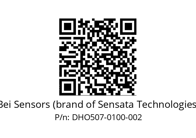  DHO5_07//RG09//00100//G6R//D0---- Bei Sensors (brand of Sensata Technologies) DHO507-0100-002