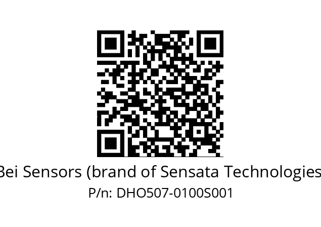  DHO5S07/OM/RG59//00100//G9R//D0---- Bei Sensors (brand of Sensata Technologies) DHO507-0100S001