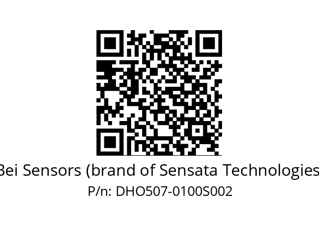  DHO5S07/OM/RG59//00100//G3R020//D0---- Bei Sensors (brand of Sensata Technologies) DHO507-0100S002