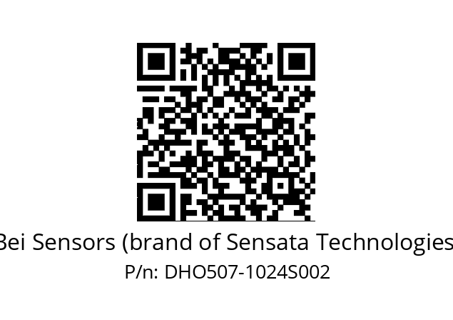  DHO5S07/OM/RG59//01024//G3R020//D0DK-- Bei Sensors (brand of Sensata Technologies) DHO507-1024S002