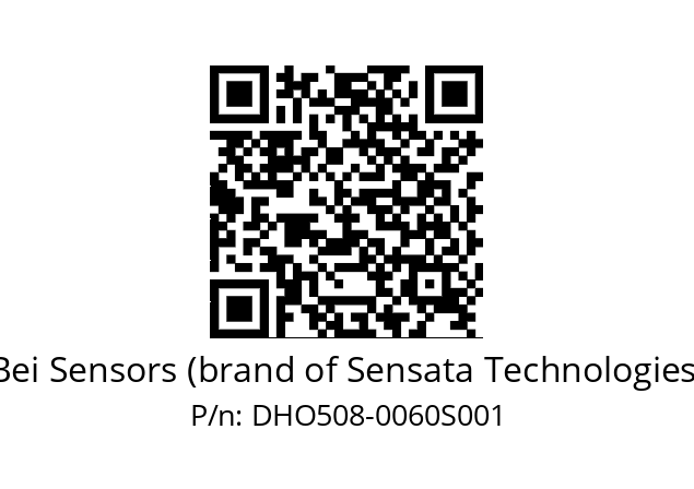  DHO5S08/OM/RG59//00060//G3R003//D0DK-- Bei Sensors (brand of Sensata Technologies) DHO508-0060S001