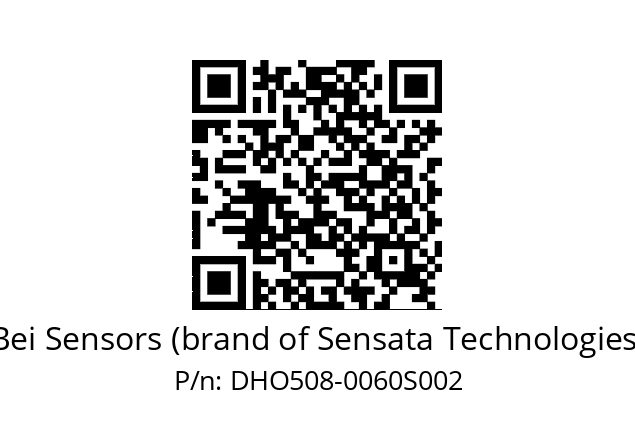  DHO5S08/OM/RG59//00060//G3R020//D0DK-- Bei Sensors (brand of Sensata Technologies) DHO508-0060S002