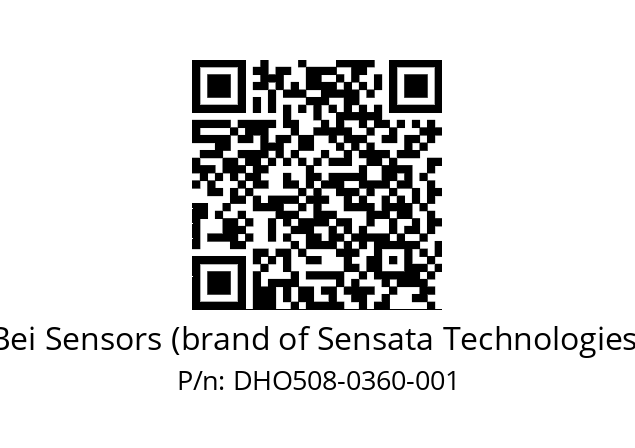  DHO5_08//RG59//00360//G3R100//D0---- Bei Sensors (brand of Sensata Technologies) DHO508-0360-001