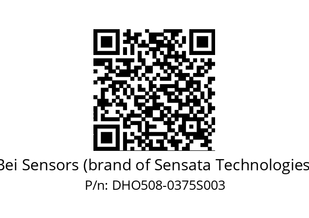  DHO5S08/OM/RG59//00375//G3R050//D0 Bei Sensors (brand of Sensata Technologies) DHO508-0375S003