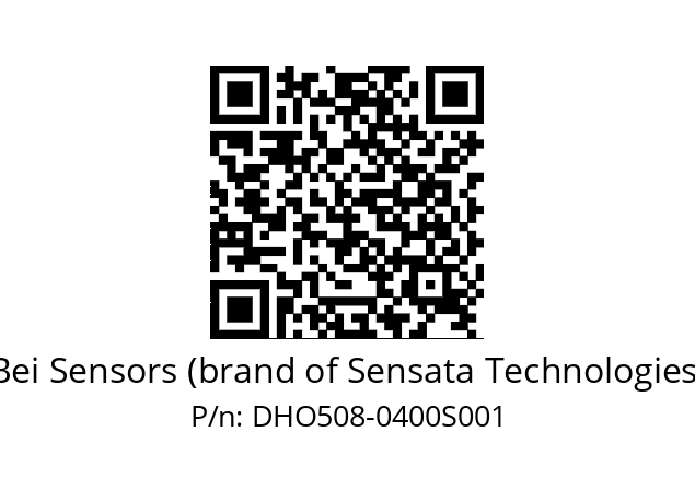  DHO5S08//RG28//00400//G6R/0E/D0DD-- Bei Sensors (brand of Sensata Technologies) DHO508-0400S001