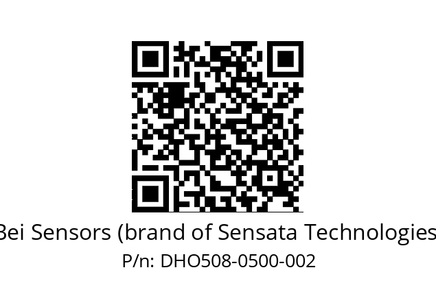  DHO5_08//RG59//00500//G3R020//D0---- Bei Sensors (brand of Sensata Technologies) DHO508-0500-002