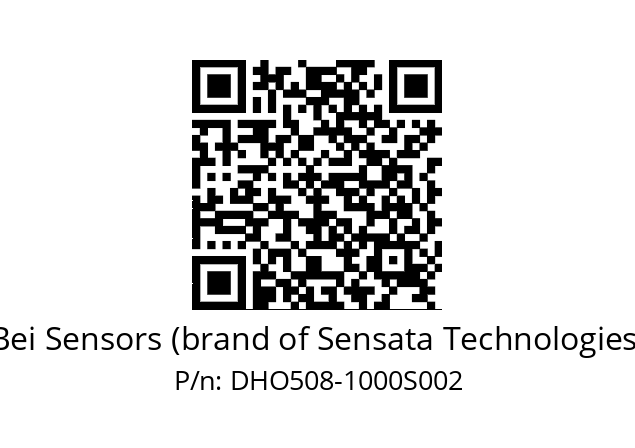  DHO5S08/OM/RG29//01000//G6R//D0DK-- Bei Sensors (brand of Sensata Technologies) DHO508-1000S002