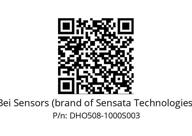  DHO5S08/OM/RG52//01000//G2R//D0---- Bei Sensors (brand of Sensata Technologies) DHO508-1000S003