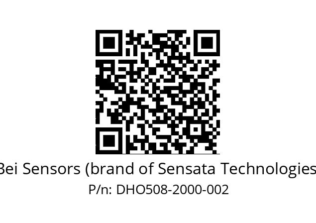  DHO5_08//RG29//02000//G3R020//D0DD-- Bei Sensors (brand of Sensata Technologies) DHO508-2000-002