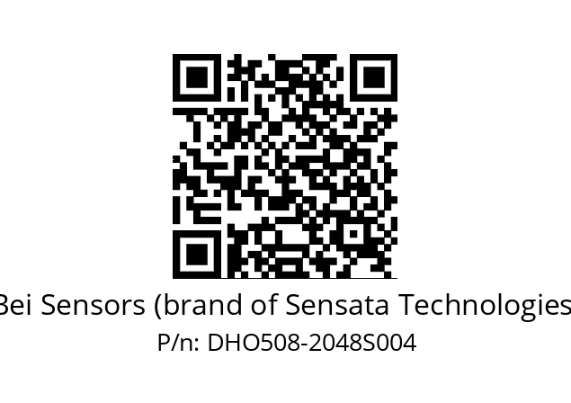  DHO5S08//RG59//02048//G3R004/0B/D0DD-- Bei Sensors (brand of Sensata Technologies) DHO508-2048S004