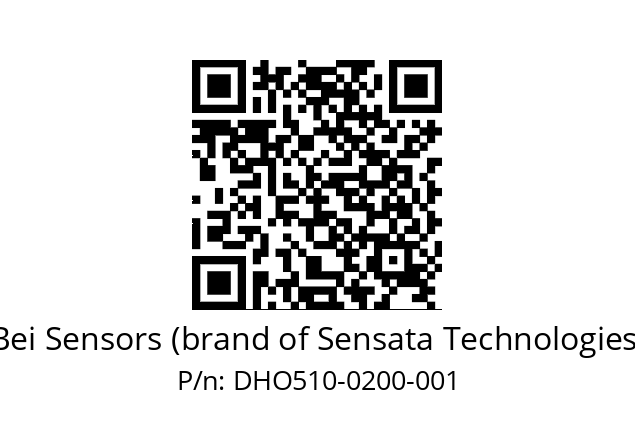  DHO5_10//RG59//00200//G3R020//D0---- Bei Sensors (brand of Sensata Technologies) DHO510-0200-001