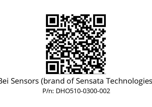  DHO5_10//RG59//00300//G3R050//D0---- Bei Sensors (brand of Sensata Technologies) DHO510-0300-002