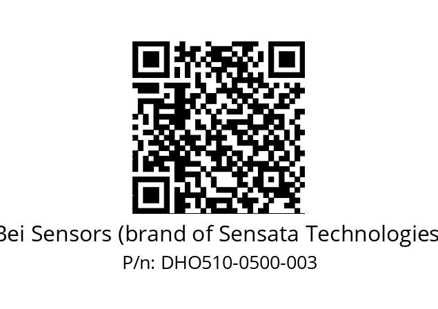  DHO5_10//RG59//00500//G6R//D0DD-- Bei Sensors (brand of Sensata Technologies) DHO510-0500-003