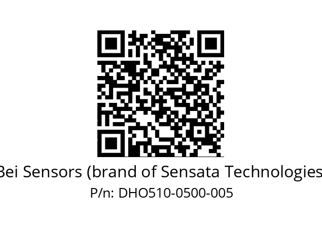  DHO5_10//RG29//00500//G6R//D1---- Bei Sensors (brand of Sensata Technologies) DHO510-0500-005