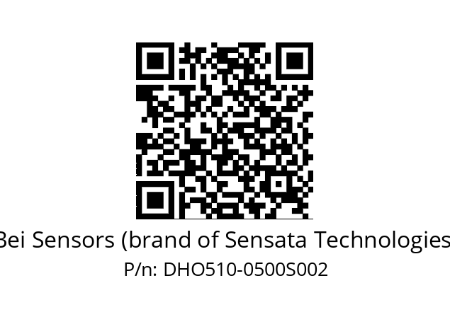  DHO5S10//RG59//00500//G3R020/0B/D0DD-- Bei Sensors (brand of Sensata Technologies) DHO510-0500S002