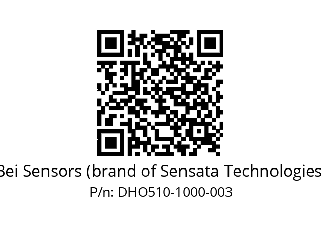  DHO5_10//RG59//01000//G6R//D0DD-- Bei Sensors (brand of Sensata Technologies) DHO510-1000-003