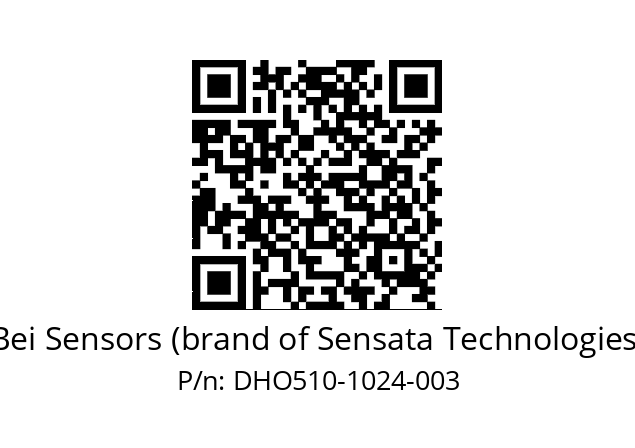  DHO5_10//RG29//01024//G3R020//D0---- Bei Sensors (brand of Sensata Technologies) DHO510-1024-003