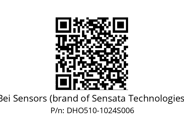  DHO5S10/OM/RG59//01024//G3R020//D0DK-- Bei Sensors (brand of Sensata Technologies) DHO510-1024S006