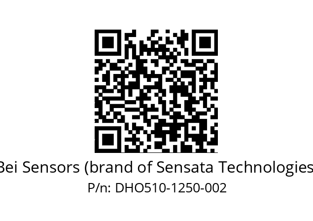  DHO5_10//RG59//01250//G3R020//D0DD-- Bei Sensors (brand of Sensata Technologies) DHO510-1250-002