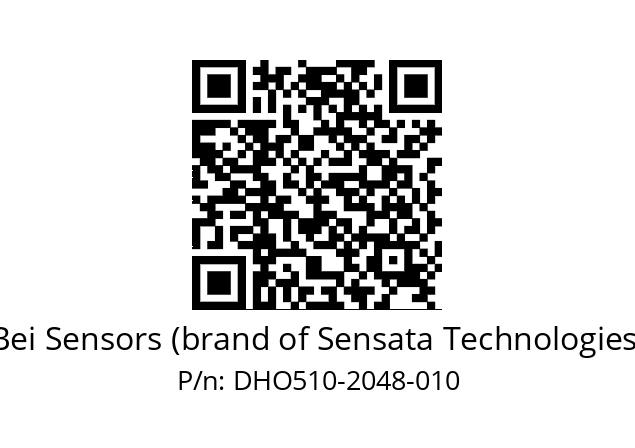  DHO5_10//RG29//02048//G3R020//D0DD-- Bei Sensors (brand of Sensata Technologies) DHO510-2048-010