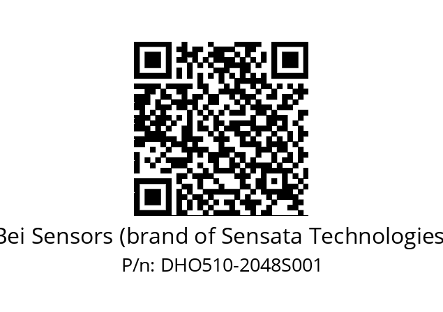  DHO5S10/OM/RG59//02048//G3R020//D1DK Bei Sensors (brand of Sensata Technologies) DHO510-2048S001