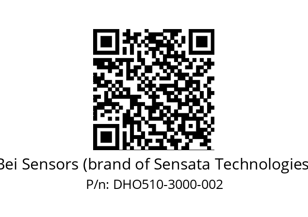  DHO5_10//RG59//03000//GPR020//D0DD-- Bei Sensors (brand of Sensata Technologies) DHO510-3000-002